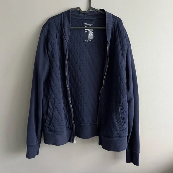 Gap quilted zip up sweatshirt M - Picture 1 of 4